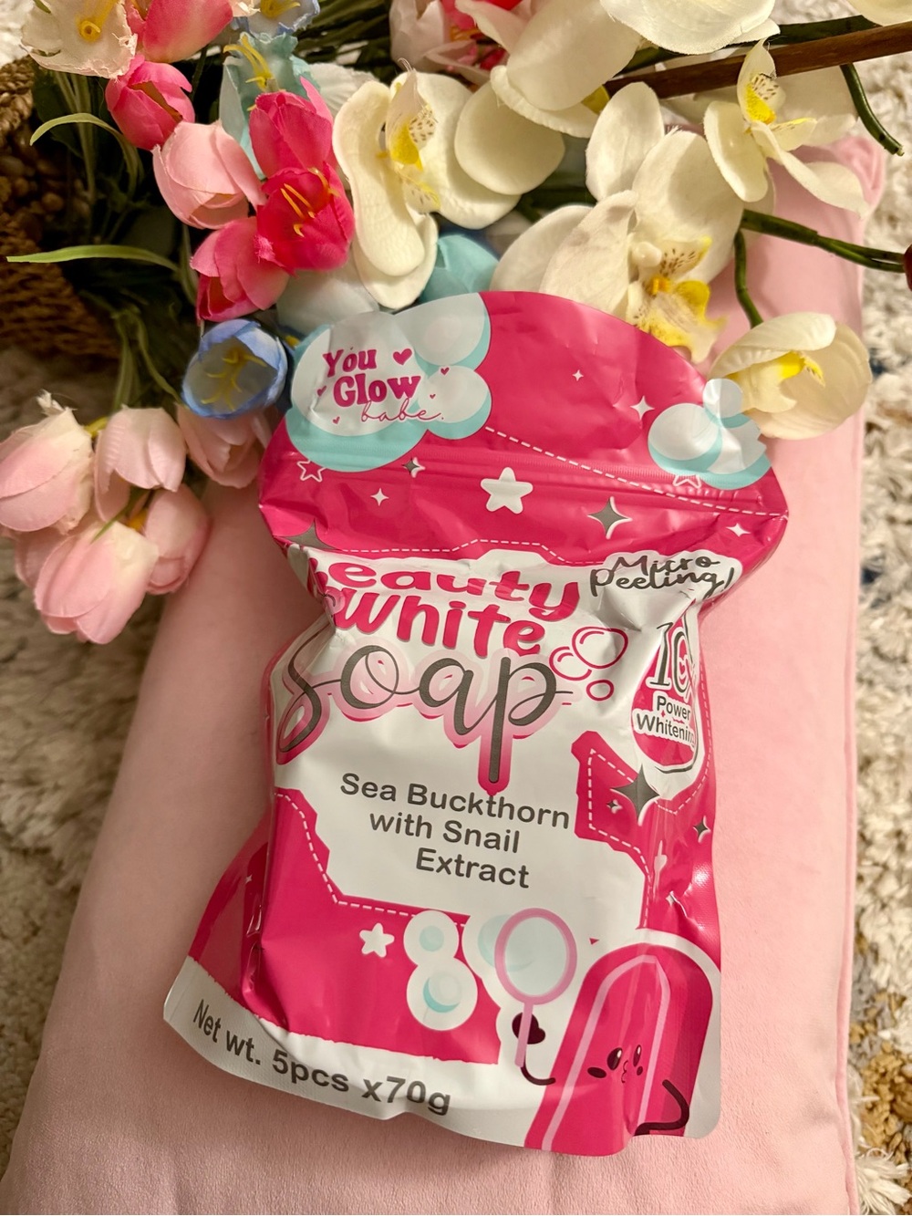 🍒ON SALE Buy one get one free Beauty White Soap - Pink